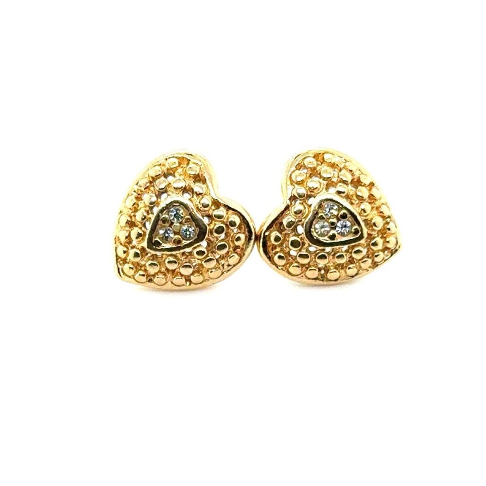 Rhinestones Heart Stud‎